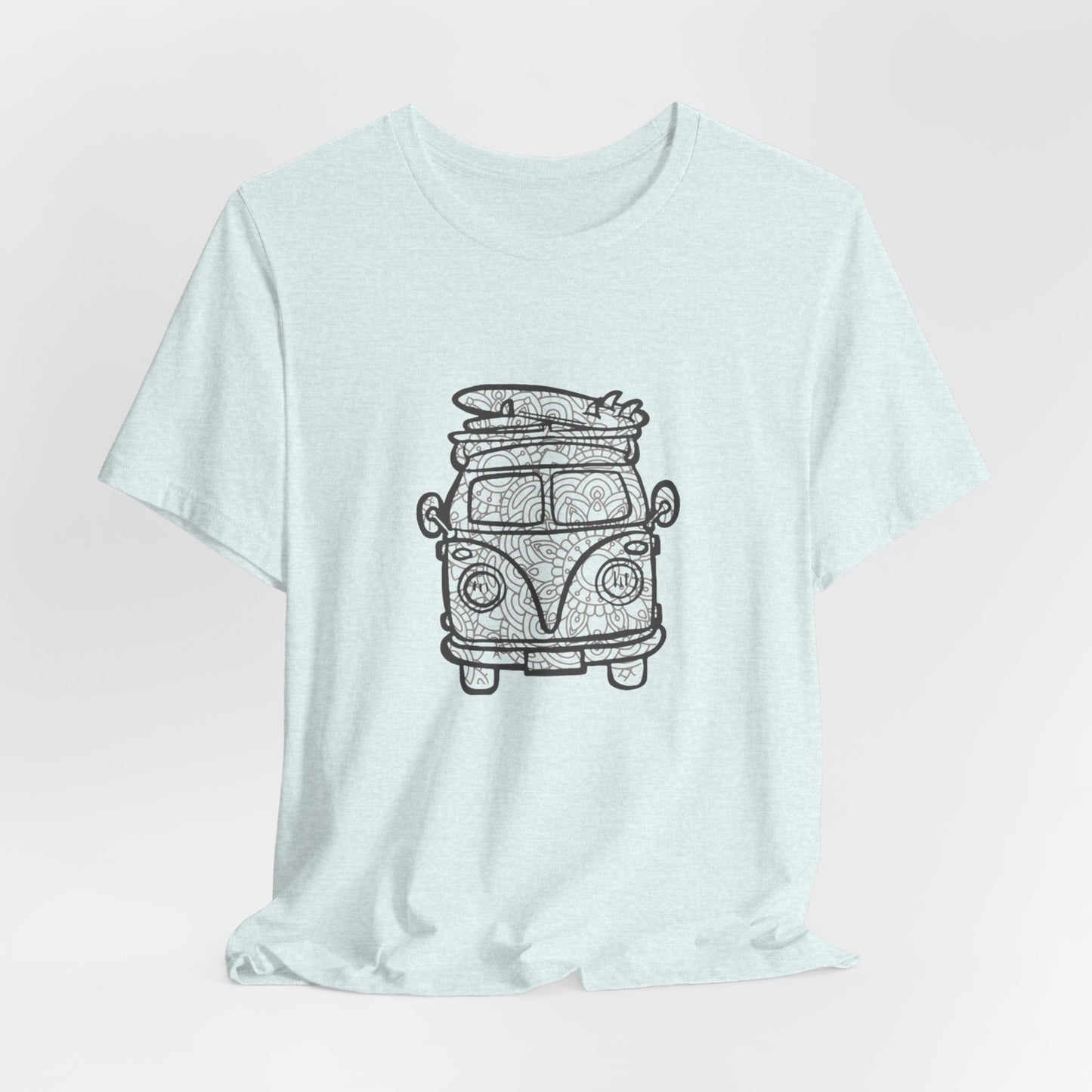 Vintage VW Mandala Surf Van T‑Shirt