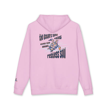 'The Ocean's Song Calms Even The Most Restless Soul' - Sea Turtle Graphic Hoodie