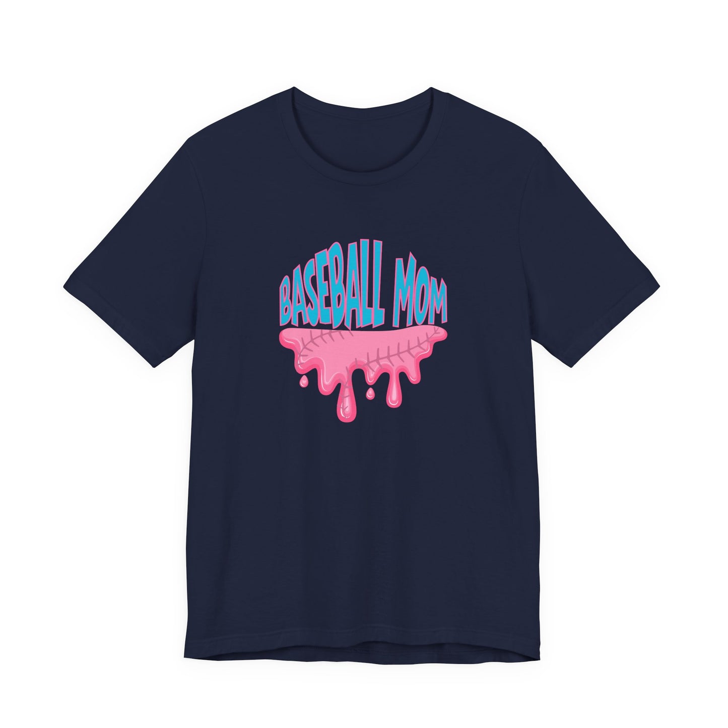 Baseball Mom Bubblegum Drip T-Shirt — Unisex fit