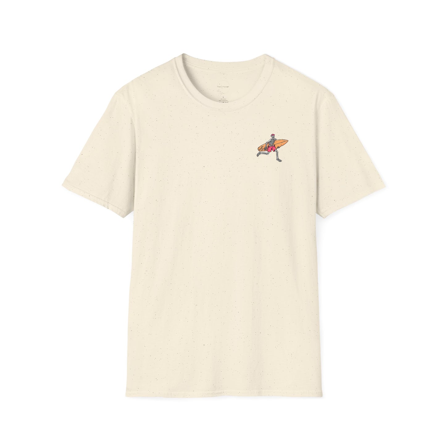 Skeleton Surfer, "Life's a Wave Catch It" Unisex T-Shirt