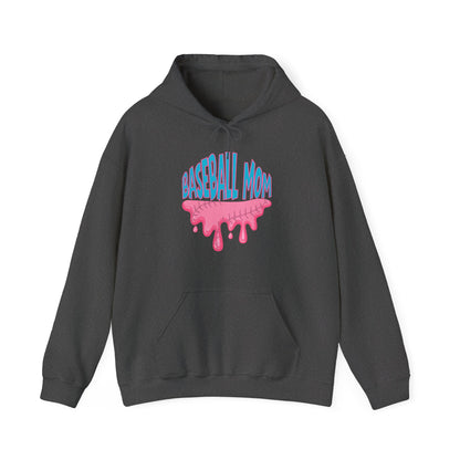 Baseball Mom Bubblegum Drip Hoodie
