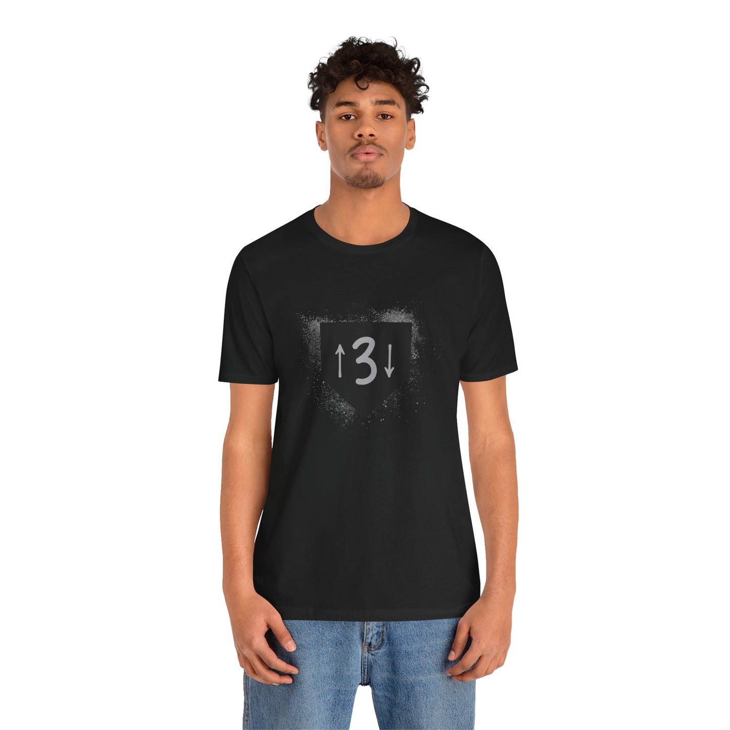 3-Up-3-Down Baseball Home Plate - Unisex Tee