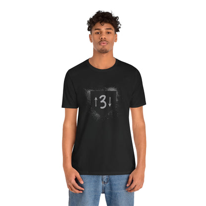 3-Up-3-Down Baseball Home Plate - Unisex Tee