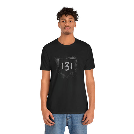 3-Up-3-Down Baseball Home Plate - Unisex Tee