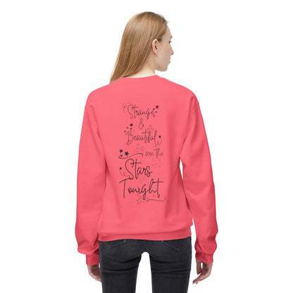 Strange and Beautiful are the Stars Tonight - Unisex Midweight Softstyle Fleece Crewneck Sweatshirt