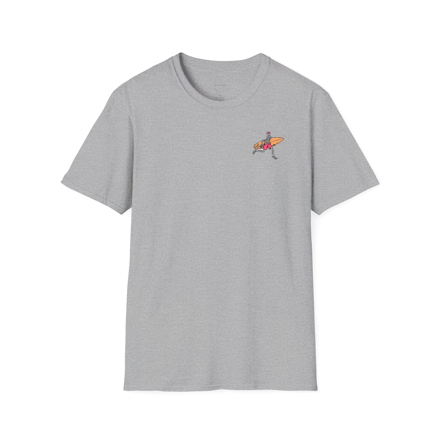 Skeleton Surfer, "Life's a Wave Catch It" Unisex T-Shirt