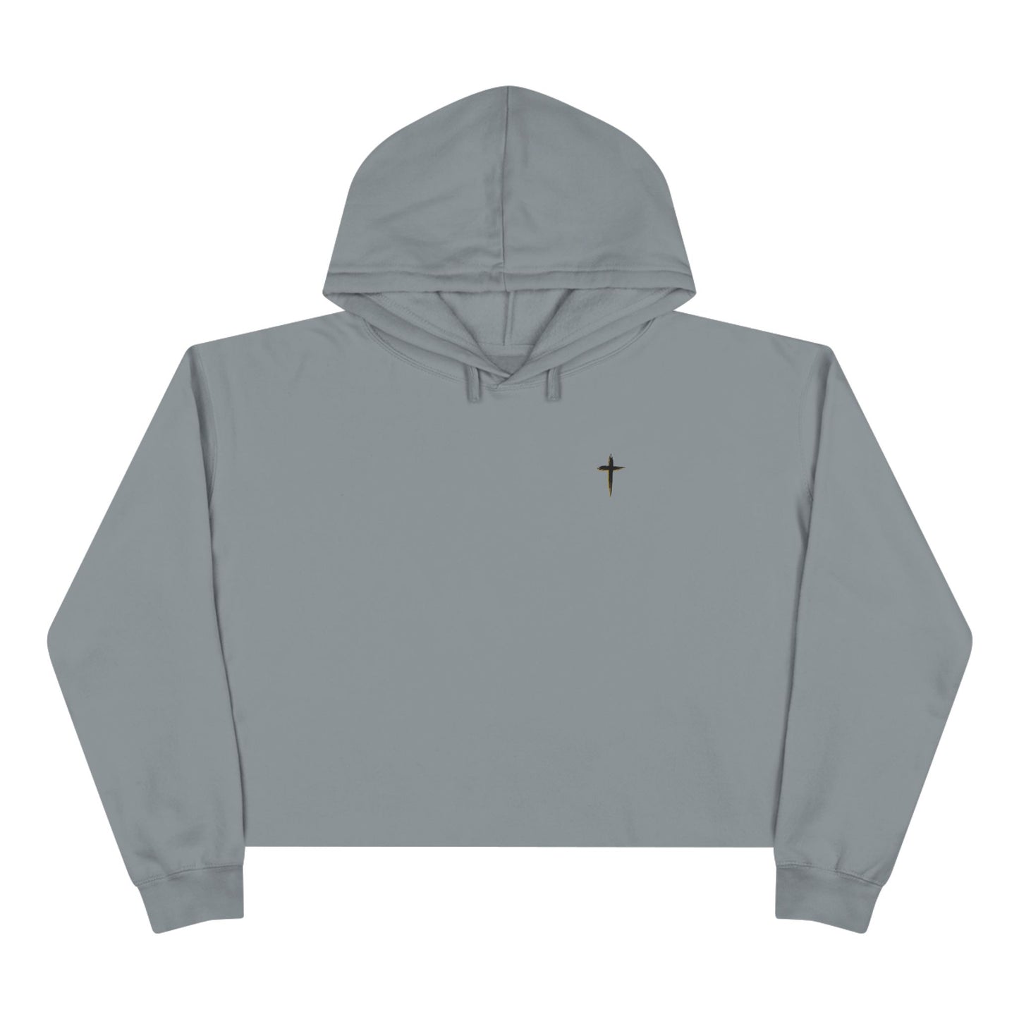Crop Hoodie — 'Pray on it, Pray over it, Pray through it'