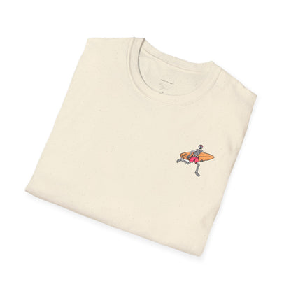 Skeleton Surfer, "Life's a Wave Catch It" Unisex T-Shirt