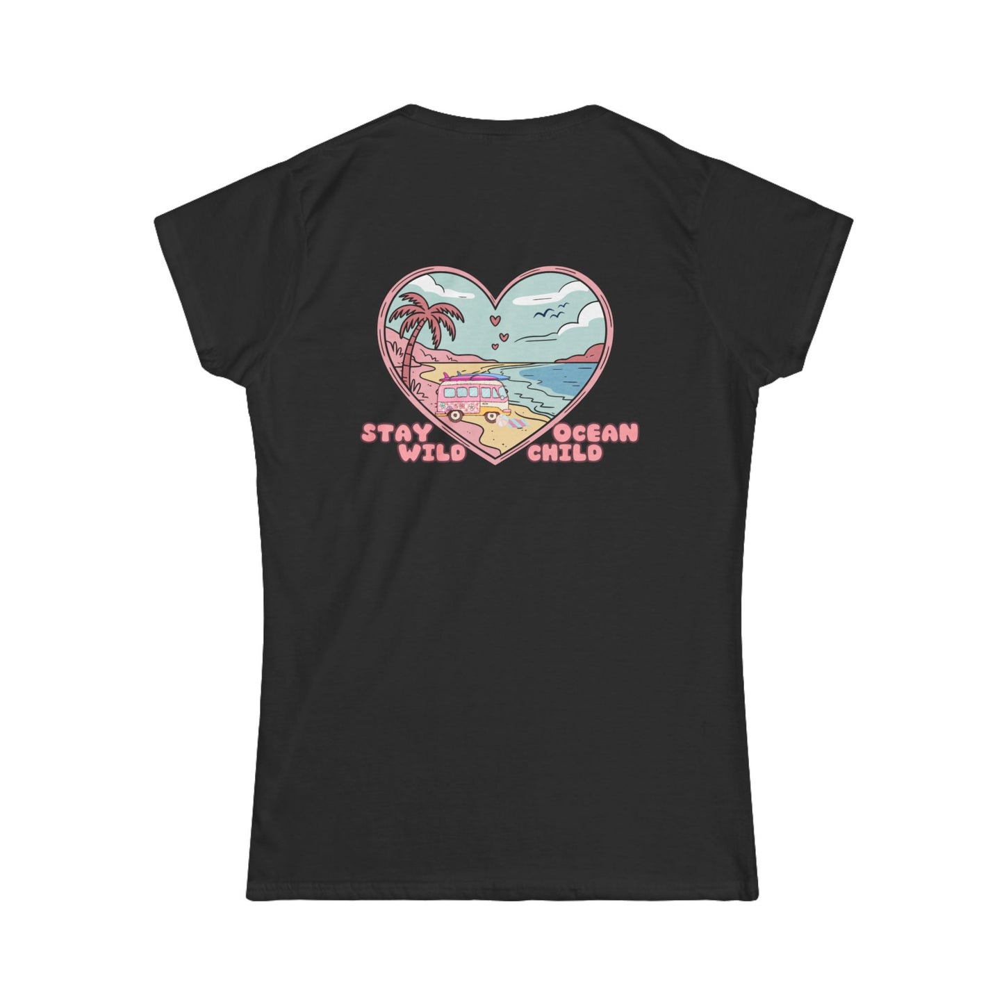'Stay Wild, Ocean Child' Heart Women's Tee