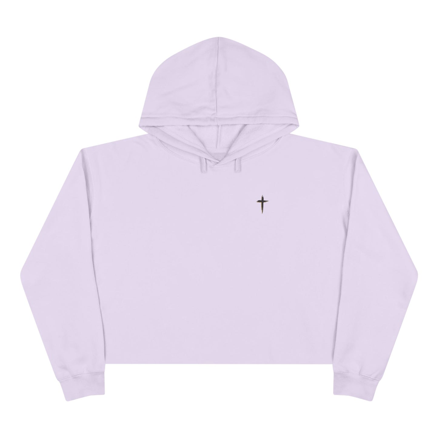 Crop Hoodie — 'Pray on it, Pray over it, Pray through it'