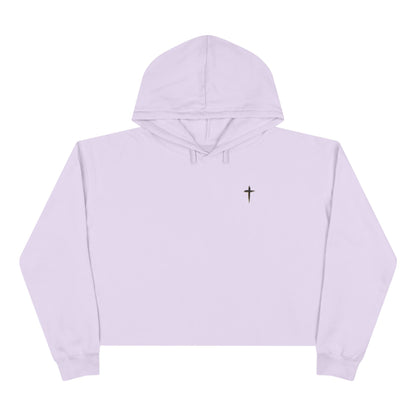 Crop Hoodie — 'Pray on it, Pray over it, Pray through it'