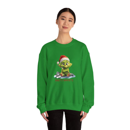 Ringette Grinchette Crewneck Christmas Sweatshirt | Cute Christmas Sweatershirt