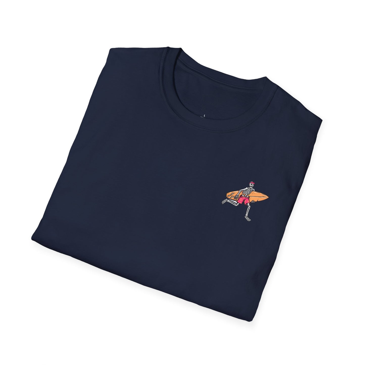 Skeleton Surfer, "Life's a Wave Catch It" Unisex T-Shirt