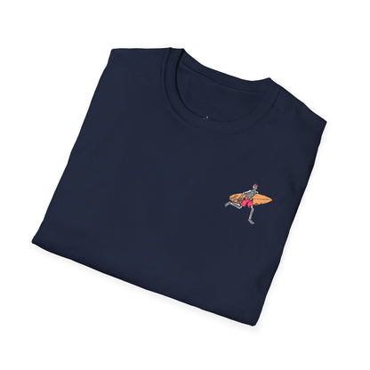 Skeleton Surfer, "Life's a Wave Catch It" Unisex T-Shirt