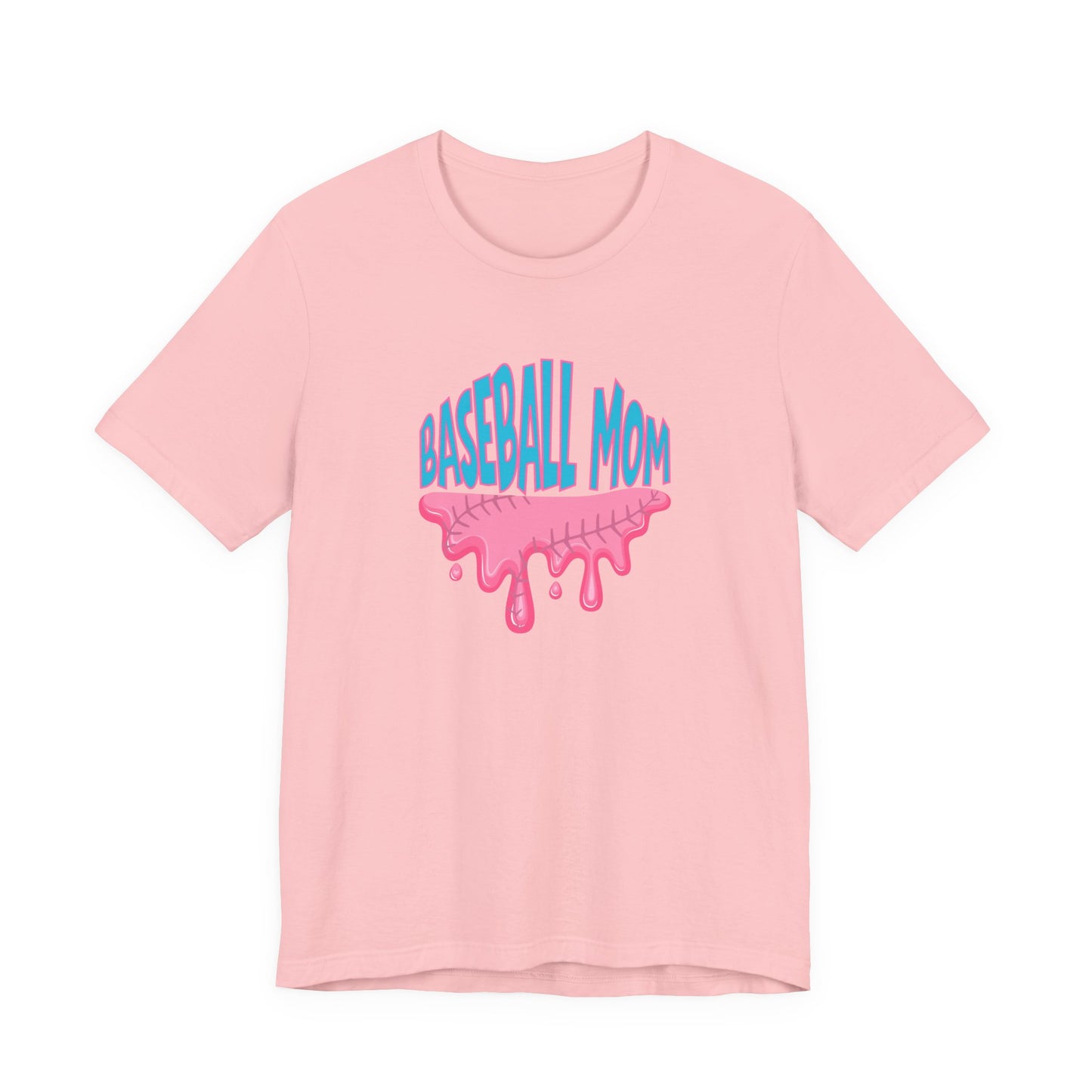 Baseball Mom Bubblegum Drip T-Shirt — Unisex fit