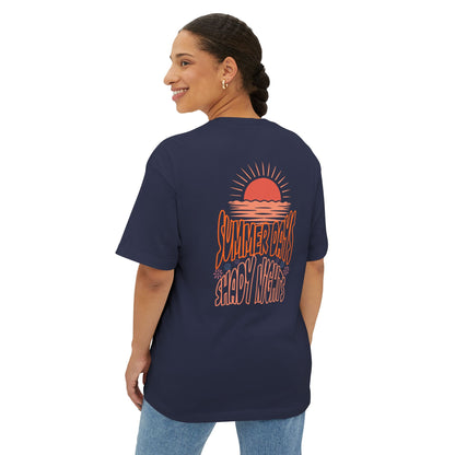 Boxy Tee — "Summer Days, Shady Nights" Sunset