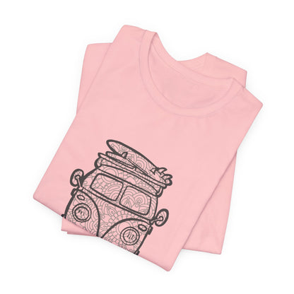 Vintage VW Mandala Surf Van T‑Shirt