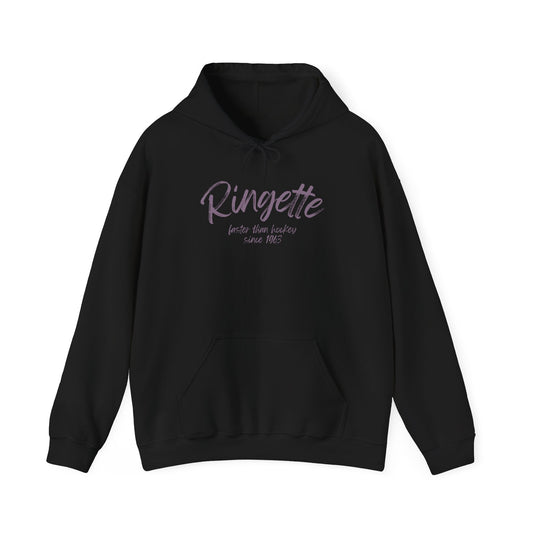 Ringette - Faster Than Hockey Since 1963 Adult Hoodie