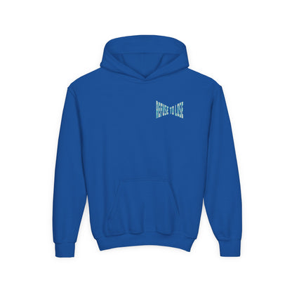 Youth Hoodie – “Refuse to Lose” Melting Baseball Graphic Hoodie