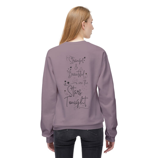 Strange and Beautiful are the Stars Tonight - Unisex Midweight Softstyle Fleece Crewneck Sweatshirt