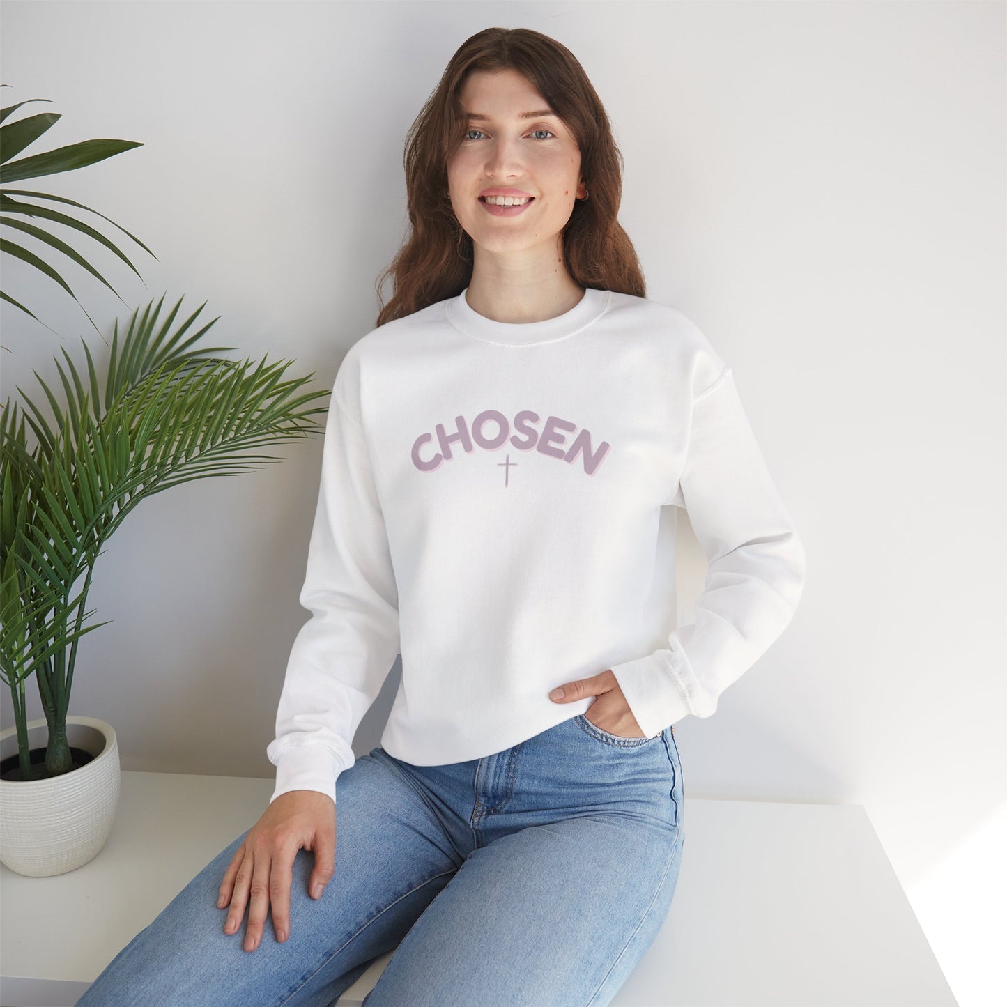 Chosen Cross Crewneck Unisex Sweatshirt