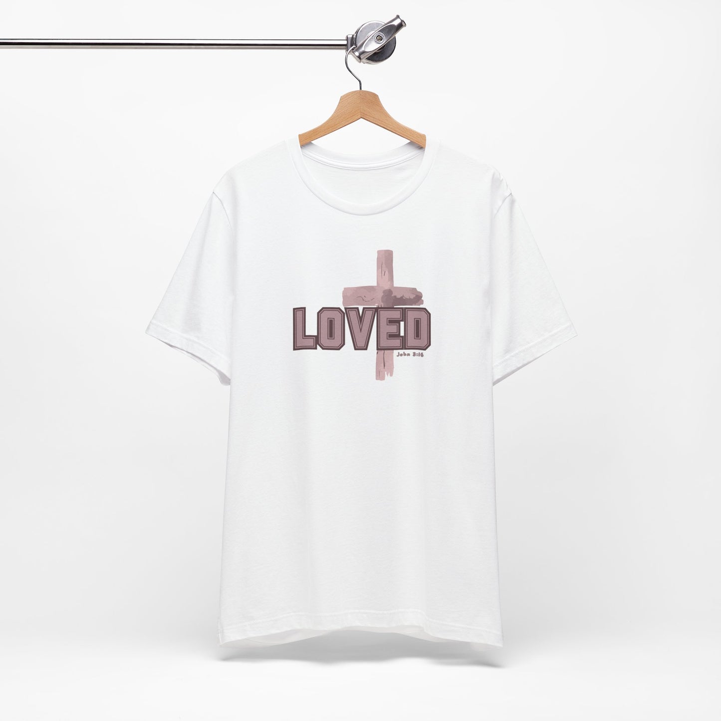 Loved John 3:16 Cross Unisex Tee