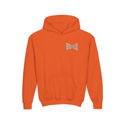Youth Hoodie – “Refuse to Lose” Melting Baseball Graphic Hoodie