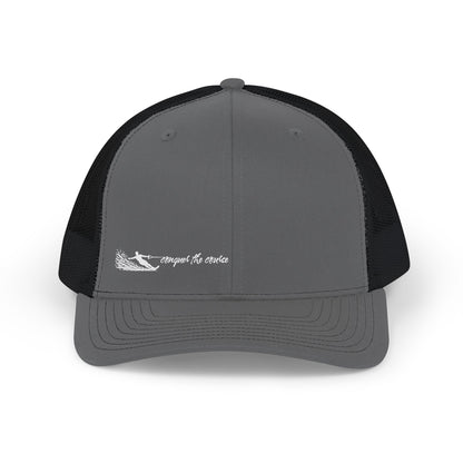 Conquer the Course - Male Waterskier Trucker Cap