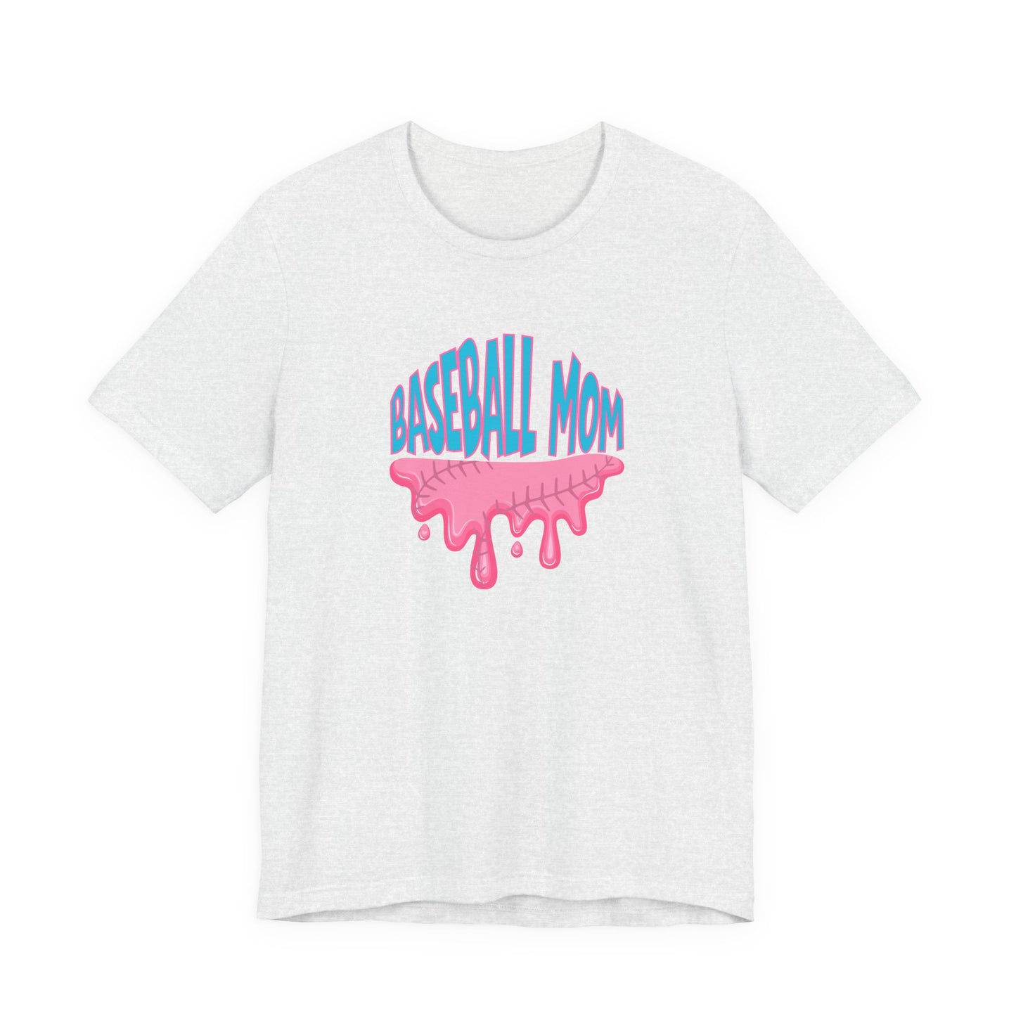 Baseball Mom Bubblegum Drip T-Shirt — Unisex fit