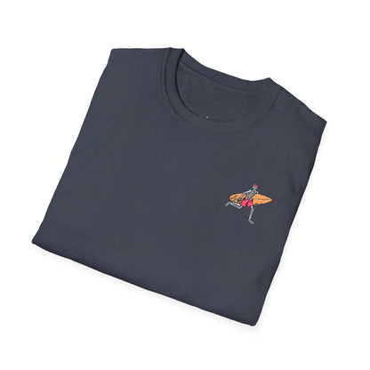 Skeleton Surfer, "Life's a Wave Catch It" Unisex T-Shirt