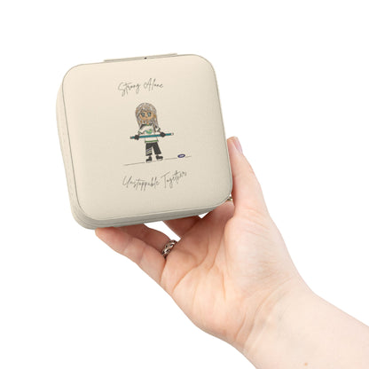 Ringette Girl - "Strong Alone Unstoppable Together" | Jewelry Travel Case