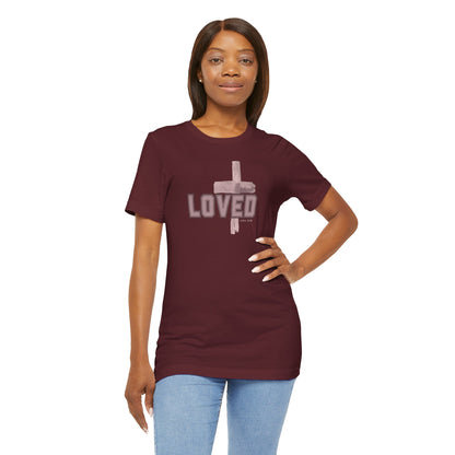 Loved John 3:16 Cross Unisex Tee