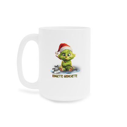 Ringette Grinchette Mug | Cute Grinchy Ringette Girl Coffee Cup