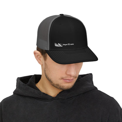 Conquer the Course - Male Waterskier Trucker Cap