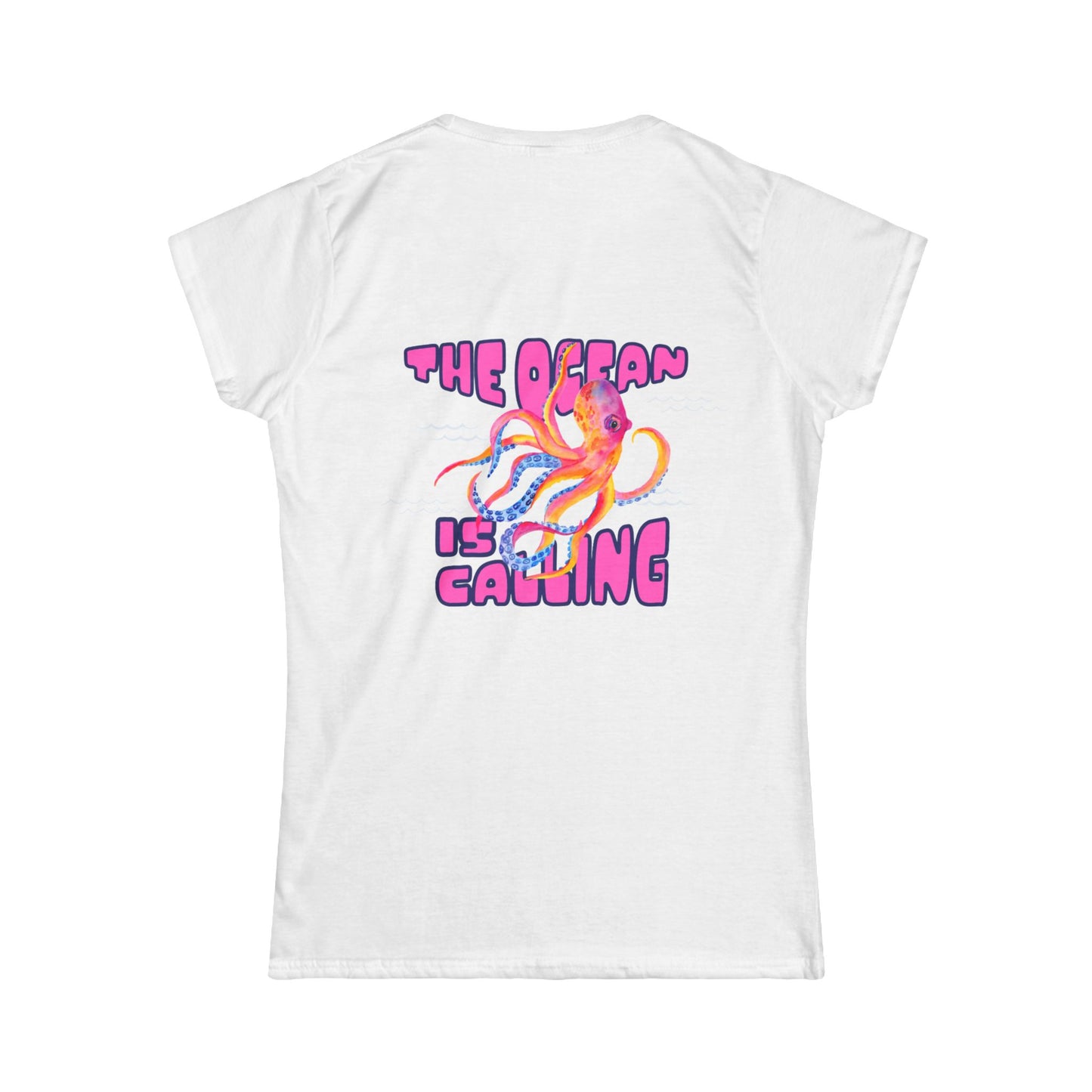 The Ocean Is Calling Women's Tee — Colorful Octopus T-Shirt
