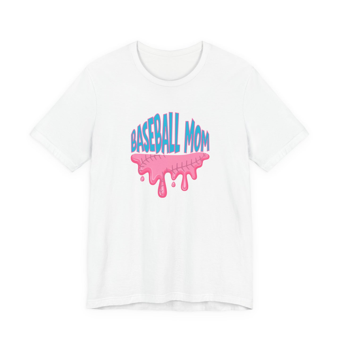 Baseball Mom Bubblegum Drip T-Shirt — Unisex fit