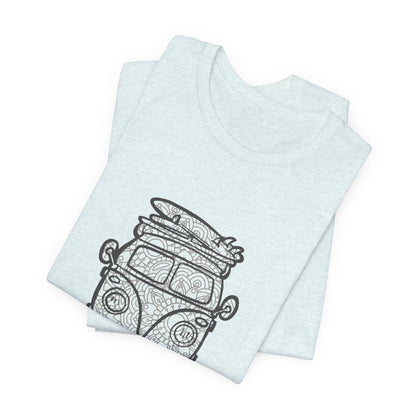 Vintage VW Mandala Surf Van T‑Shirt