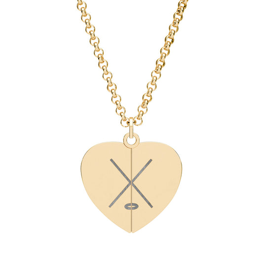 Ringette - Stronger than Yesterday - Hidden Message Heart Locket Necklace