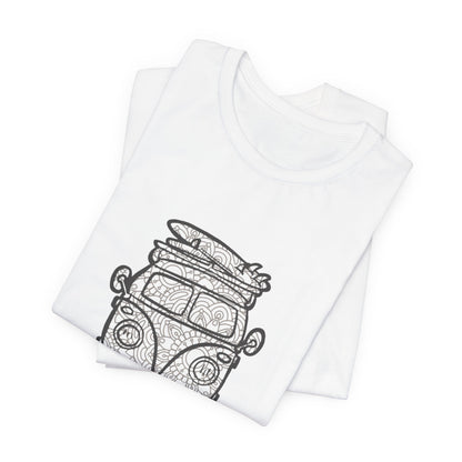 Vintage VW Mandala Surf Van T‑Shirt