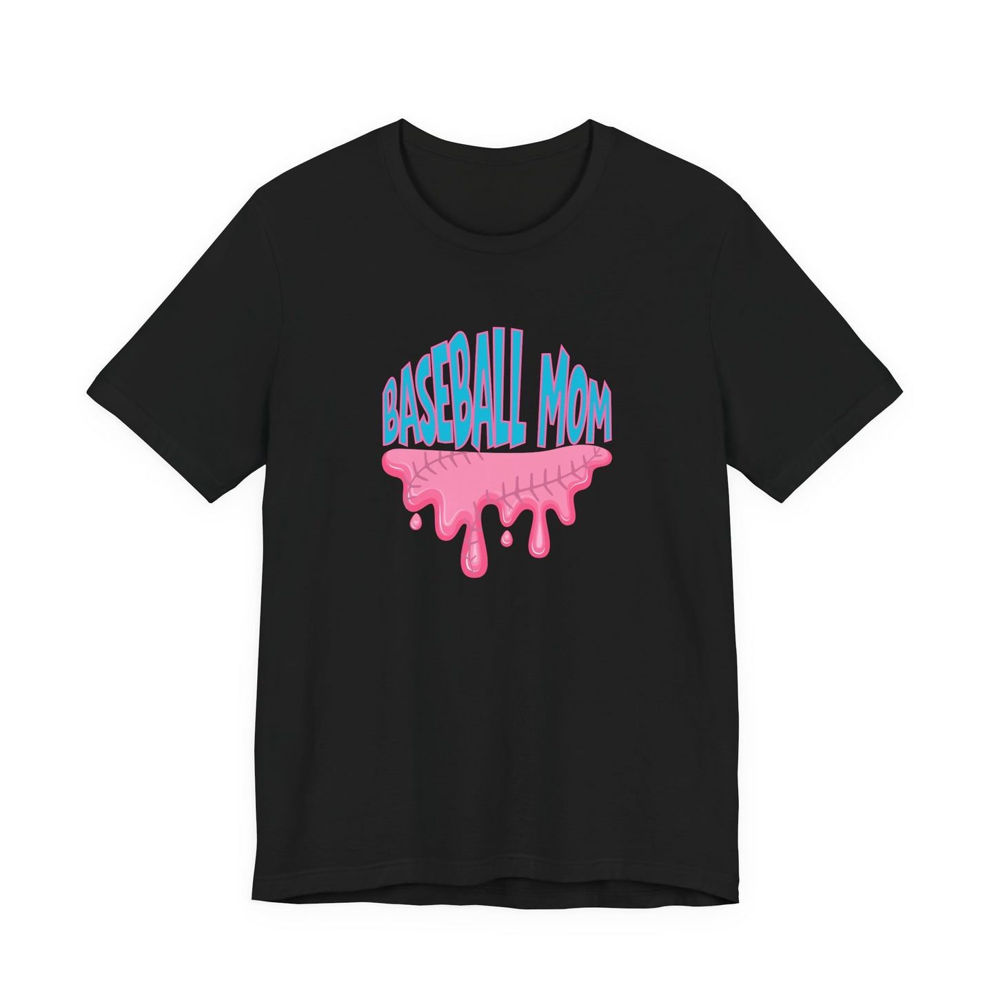 Baseball Mom Bubblegum Drip T-Shirt — Unisex fit