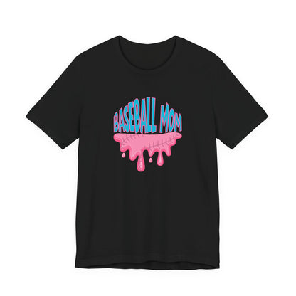 Baseball Mom Bubblegum Drip T-Shirt — Unisex fit