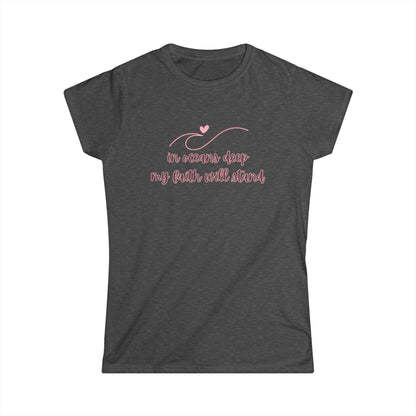 "In Oceans Deep My Faith Will Stand" Women's Tee