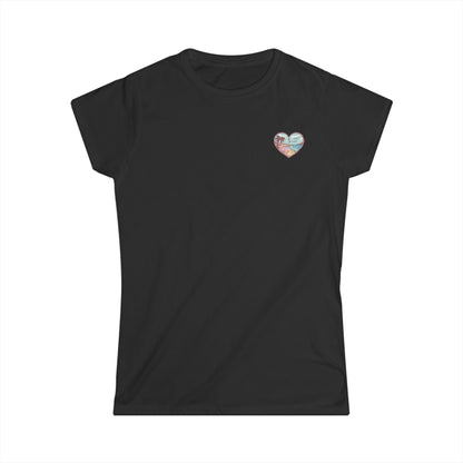 'Stay Wild, Ocean Child' Heart Women's Tee