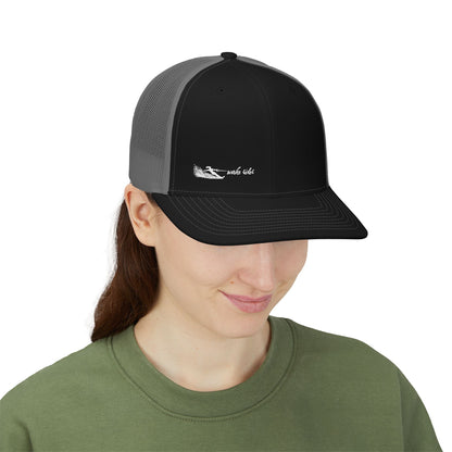 Wake Rider - Female Waterskier Trucker Cap — Minimal Surf Logo 'make this'