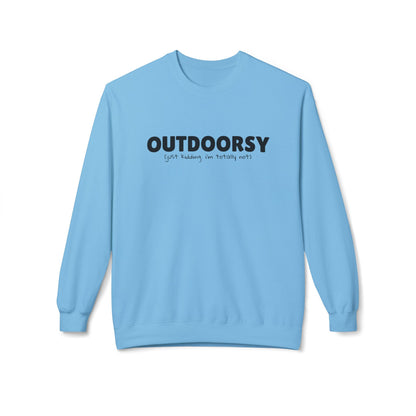 Outdoorsy (just kidding. i'm not) - Crewneck Sweatshirt