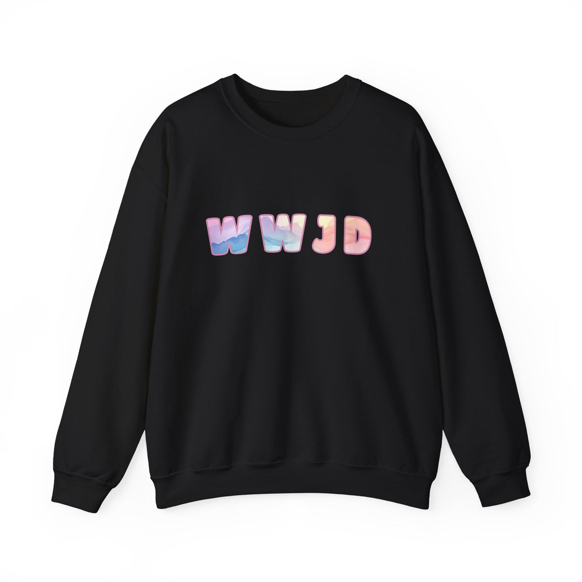 WWJD / HWLF Pastel Sunset Crewneck Sweatshirt