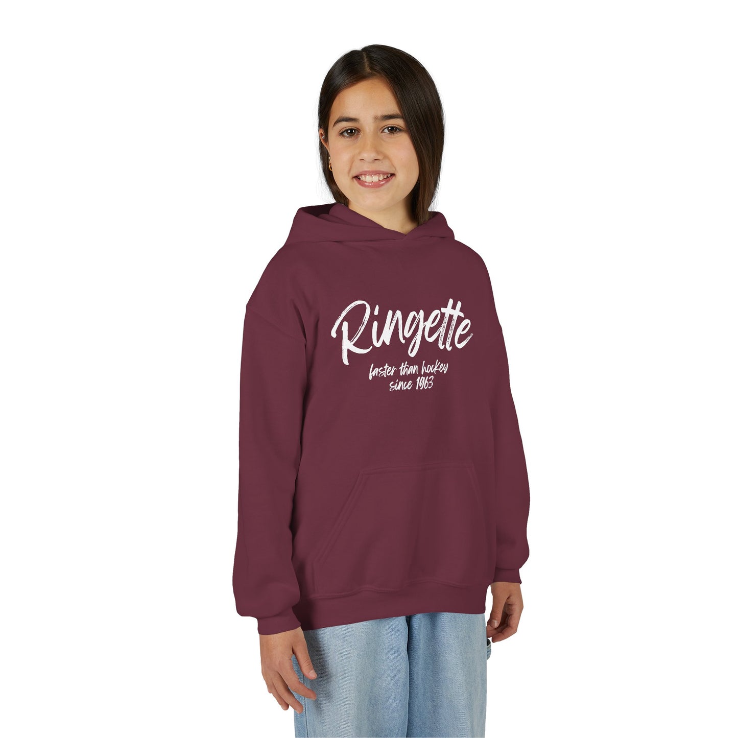 Ringette - Faster Than Hockey Since 1963 - Youth Ringette Hoodie