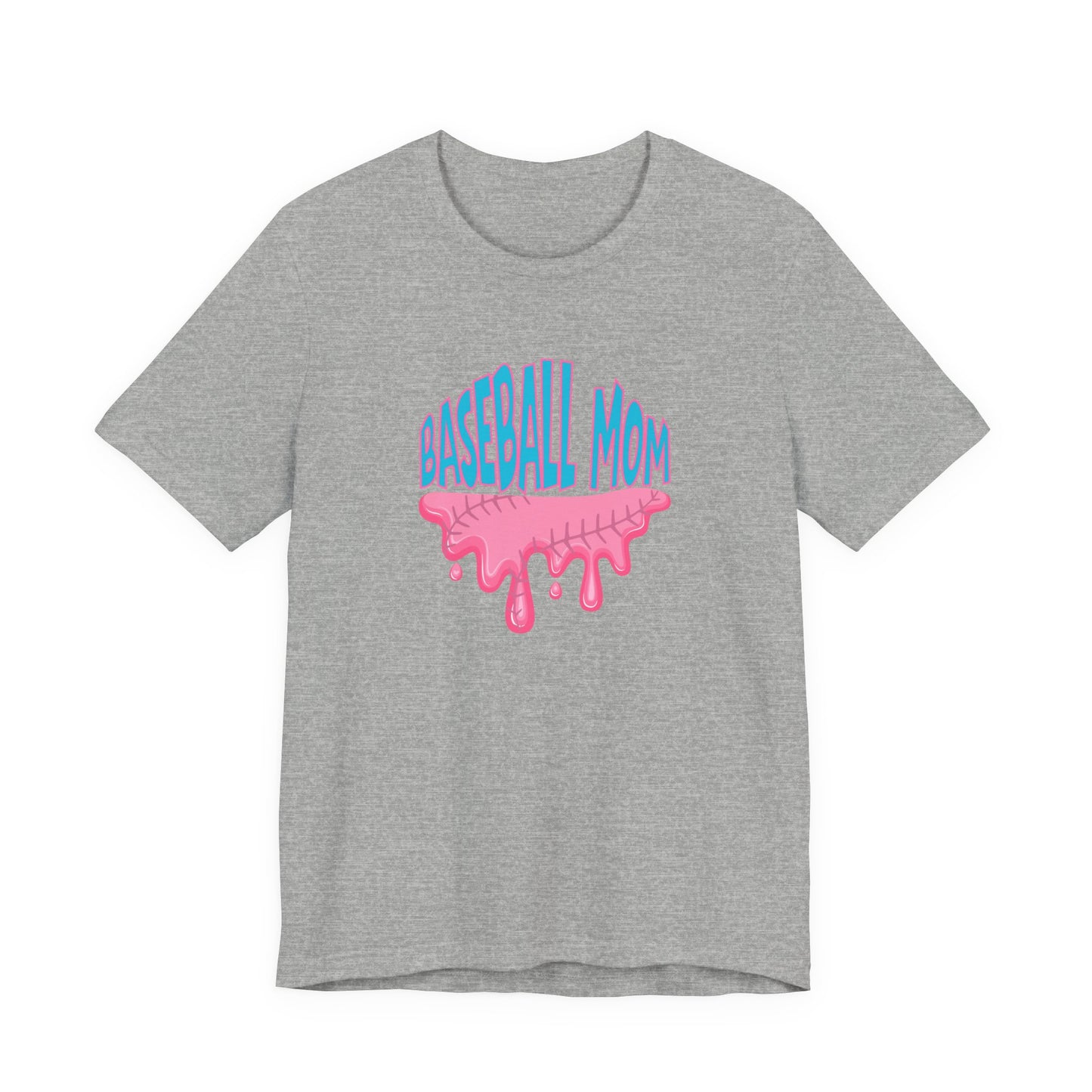 Baseball Mom Bubblegum Drip T-Shirt — Unisex fit