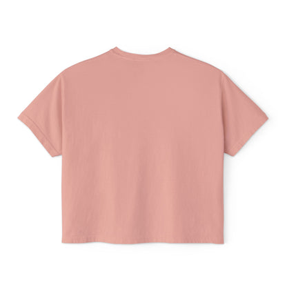 Women's Cropped Boxy Tee - Pray On It, Pray Over It, Pray Through It